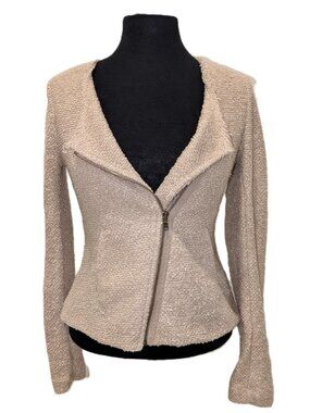 Anthropologie Cartonnier Knit Moto Jacket | Small